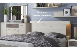 Двуспальная кровать Бьёрк 160 P с подъемным механизмом