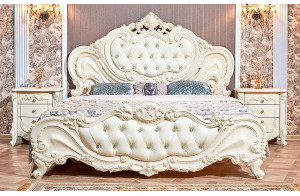 Кровать Элиза Люкс (крем) 1600х2000