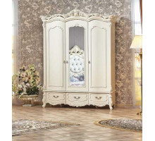 Шкаф 3-х дверный Элиза Люкс (крем)