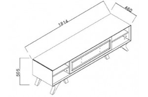 Тумба под ТВ в гостиную Алегро ALEG-15