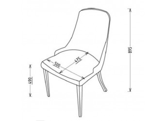 Обеденный стул для гостиной Карлино (Carlino) CARL-16A-01