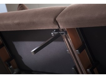 Трехместный Диван-кровать Flexy Флекси (коричневый)