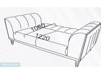 Двухместный диван-кровать Гравита (Gravita) GRAV-03 Беллона