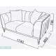 Двухместный диван-кровать Гравита (Gravita) GRAV-03 Беллона