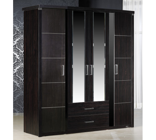 Четырехстворчатый шкаф Мира MIRA-20 венге