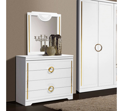 Спальный гарнитур Бодрум (белый,серый,капучино)