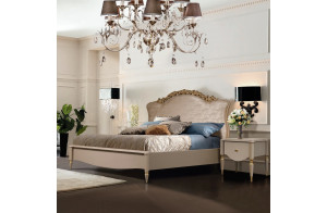 Двуспальная кровать Моника 160х200(капучино эмаль)