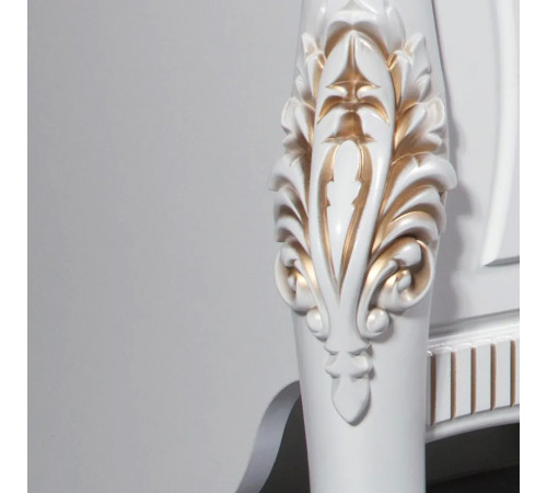 Витрина однодверная в гостиную Стелла (белый золото)