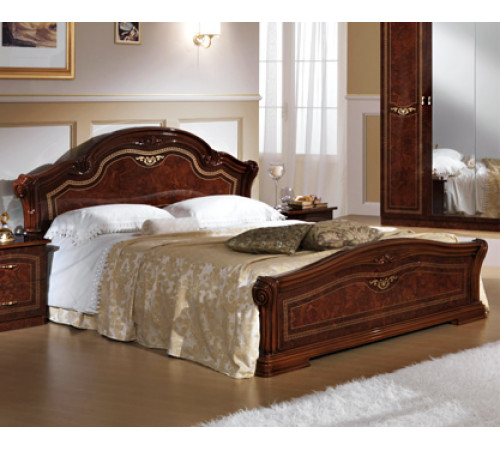 Двуспальная кровать Ирина (орех)