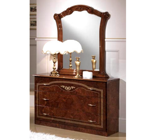 Комод с зеркалом Ирина (орех)