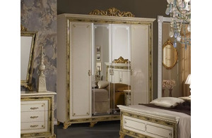 Четырехстворчатый шкаф для одежды Катя (беж)