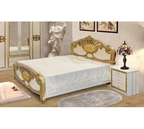 Двуспальная кровать Ольга (беж)