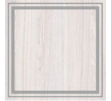 Спальня Неаполь Ясень анкор светлый (патина "серебро") экокожа «polo» белая.