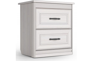 Тумба прикроватная Неаполь Ясень анкор светлый (патина "серебро")