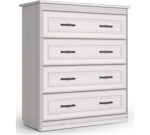 Комод Неаполь Ясень анкор светлый (патина "серебро")