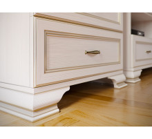 Шкаф низкий "тумба-витрина" Сиена (Бодега Белый)