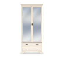 Шкаф Сиена 2-х дверных (Бодега Белый)