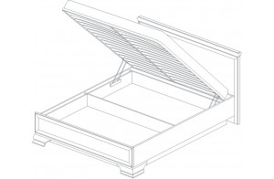 Кровать Сиена 1400/1600/1800 с подъемным механизмом и ортопедическим основанием (Бодега Белый)