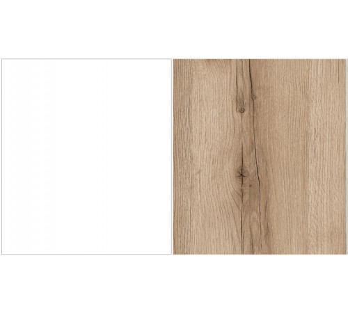 Большой комод Вега Скандинавия "Комодино" (глянец, белый + дуб каньон)