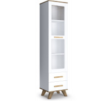 Гостиная Вега Скандинавия 2 (глянец, белый + дуб каньон)