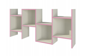 Модульная детская стенка для книг и игрушек с полками и ящиками Розалия