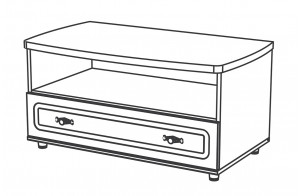 Тумба под телевизор в гостиную Романтика ВК-09-06