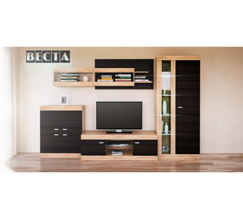 Гостиная Веста от Мебель-Неман комплект 1