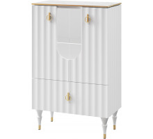 Комбинированный шкаф витрина Лоренсо МН-043-01 белый