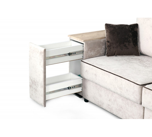 Диван-кровать Бостон 2400 с функциональными подлокотниками (вариант 3)