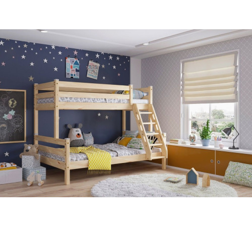 Двухъярусная кровать Адель (прозрачный лак)