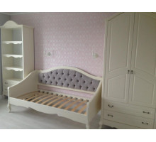 Односпальная кровать Анджелика MUR-115-01/1 с каретной стяжкой