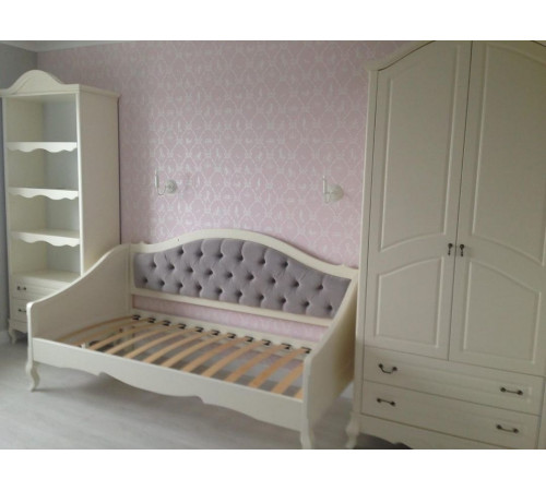 Односпальная кровать Анджелика MUR-115-01/1 с каретной стяжкой