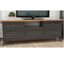 Тумба под телевизор Римини MUR-118-13/5(1) на ножках (RAL 7022)