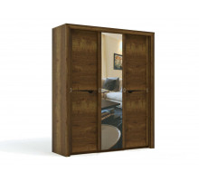 Трехстворчатый шкаф-купе для одежды Г-14 (ДГТ) Гарда с зеркалом