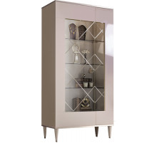 Шкаф витрина Rimini РМВ2-2С левый (слоновая кость)