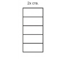 Двухстворчатый шкаф для одежды Diora ДШ2/2 (слоновая кость)