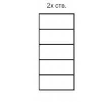 Двухстворчатый шкаф для одежды Diora ДШ2/2 (слоновая кость)