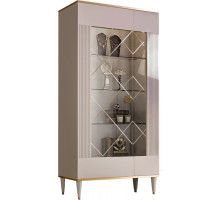 Шкаф витрина Rimini Solo РМВ2-2С (s) левый (слоновая кость)