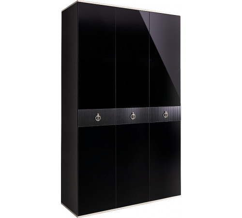 Трехстворчатый шкаф для одежды  Rimini Solo РМШ2/3 (s) (черный)