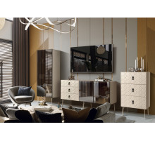 Витрина для гостиной Богемия Фарфале (Bogemia Farfalle) БМВ1-1С(Fa)