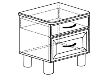 Тумба прикроватная Элли 579