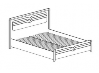 Двуспальная кровать 160х200 Фьорд 155