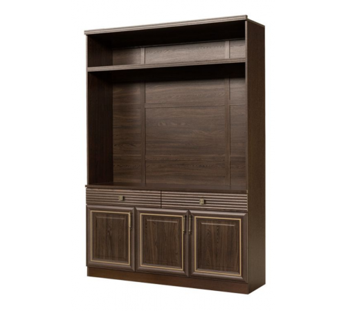Шкаф многоцелевой в гостиную Орлеан 840 ясень темный