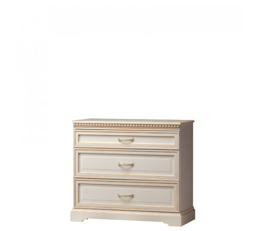 Комод для белья Парма 801 кремовый белый