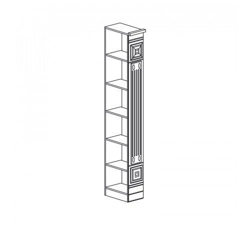 Стеллаж Лючия 190 светлый