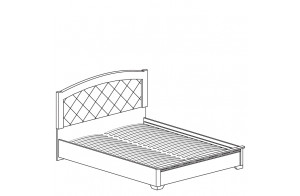 Кровать двуспальная 1600 Парма кремовый белый 805